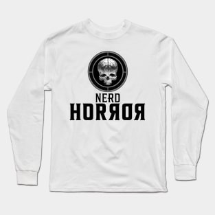 NERD HORROR WITH HAL HEFNER - GRAY Long Sleeve T-Shirt